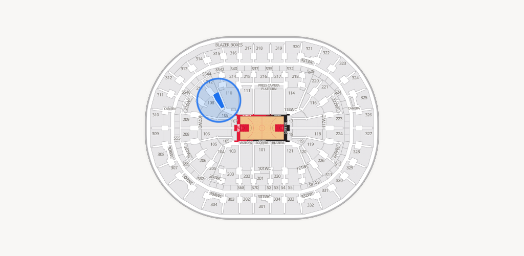 Moda Center Seating Chart