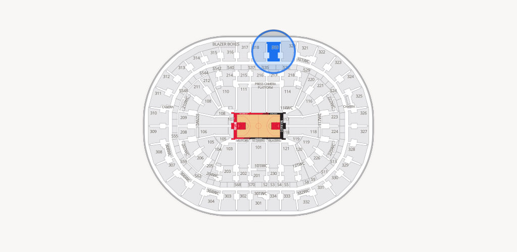 Moda Center Seating Chart