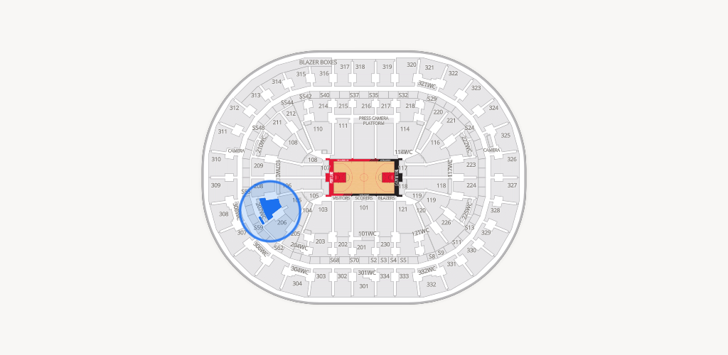 Moda Center Seating Chart