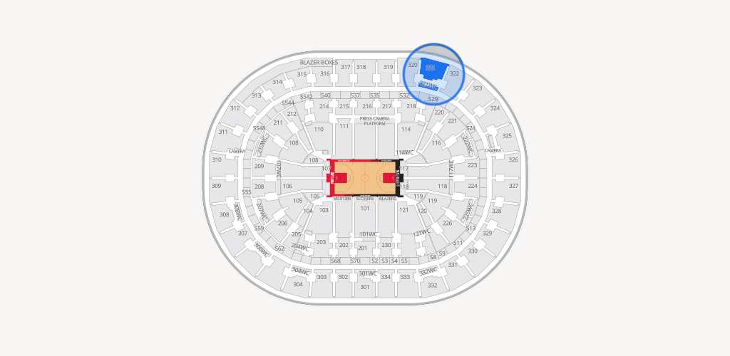 Moda Center Seating Chart