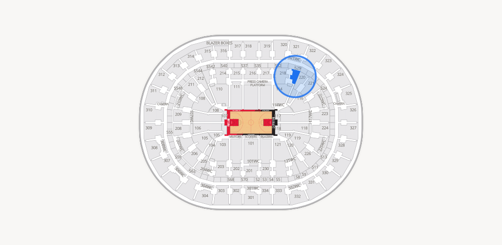 Moda Center Seating Chart