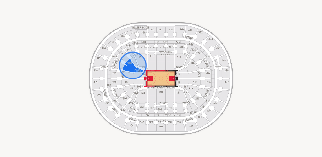 Moda Center Seating Chart