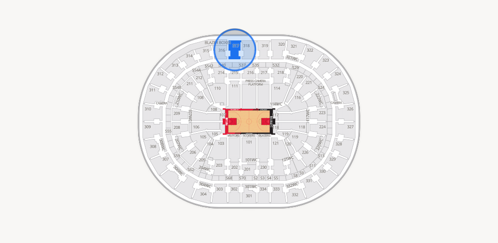 Moda Center Seating Chart