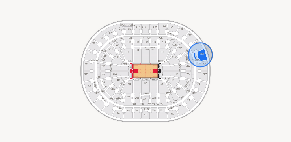Moda Center Seating Chart