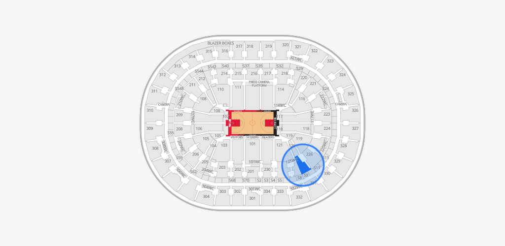 Moda Center Seating Chart