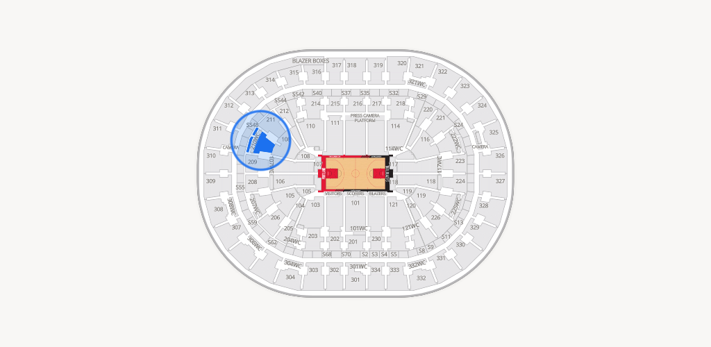 Moda Center Seating Chart