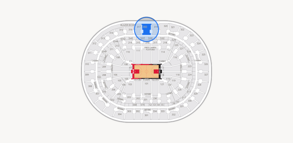 Moda Center Seating Chart