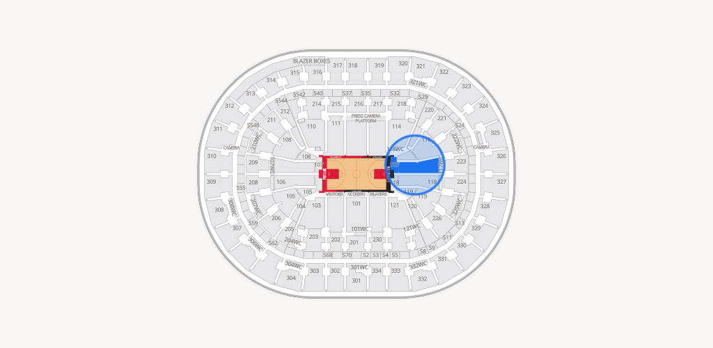 Moda Center Seating Chart