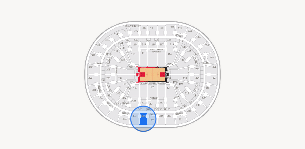 Moda Center Seating Chart