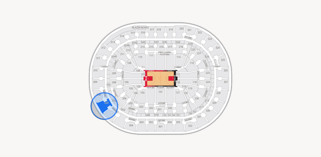 Moda Center Seating Chart