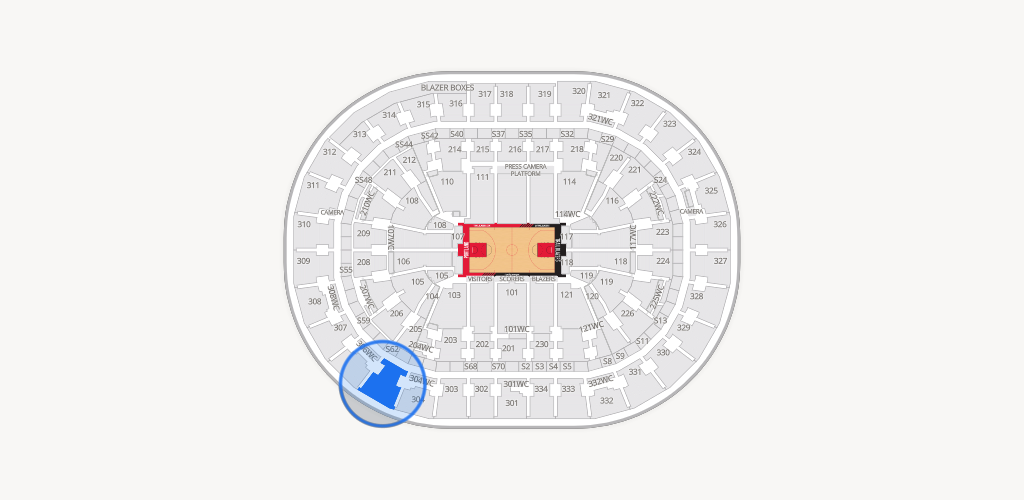 Moda Center Seating Chart