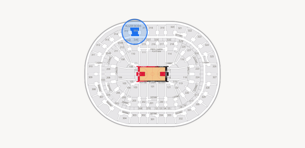 Moda Center Seating Chart