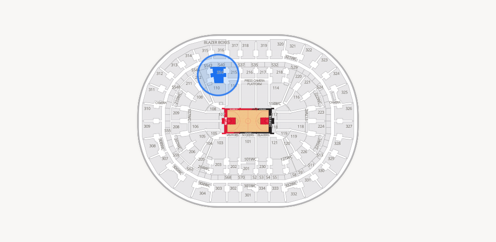Moda Center Seating Chart