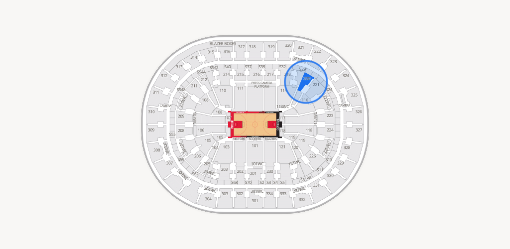 Moda Center Seating Chart