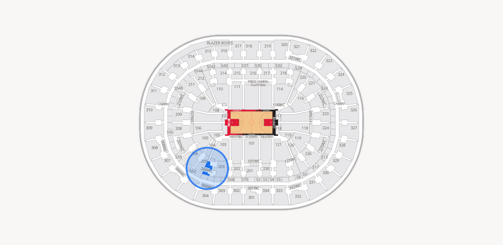 Moda Center Seating Chart