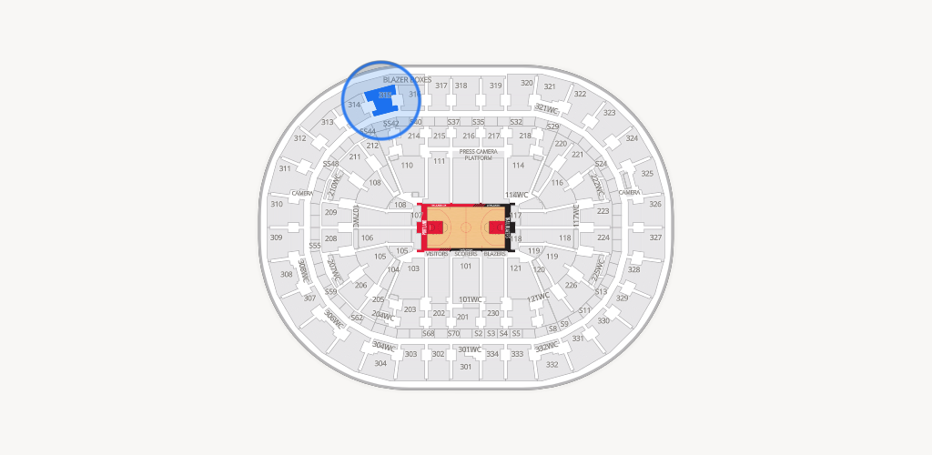 Moda Center Seating Chart