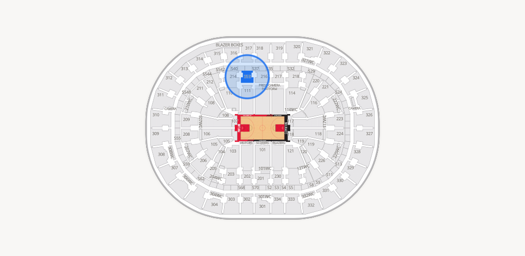 Moda Center Seating Chart