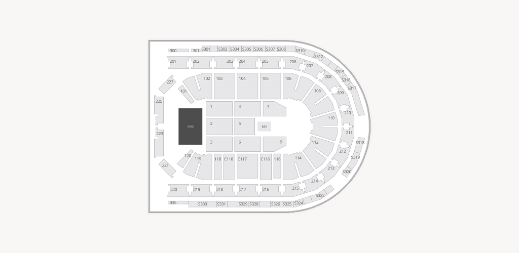 Mohegan Sun Arena at Casey Plaza Seating Chart