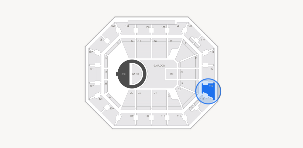 Mohegan Sun Arena Seating Chart