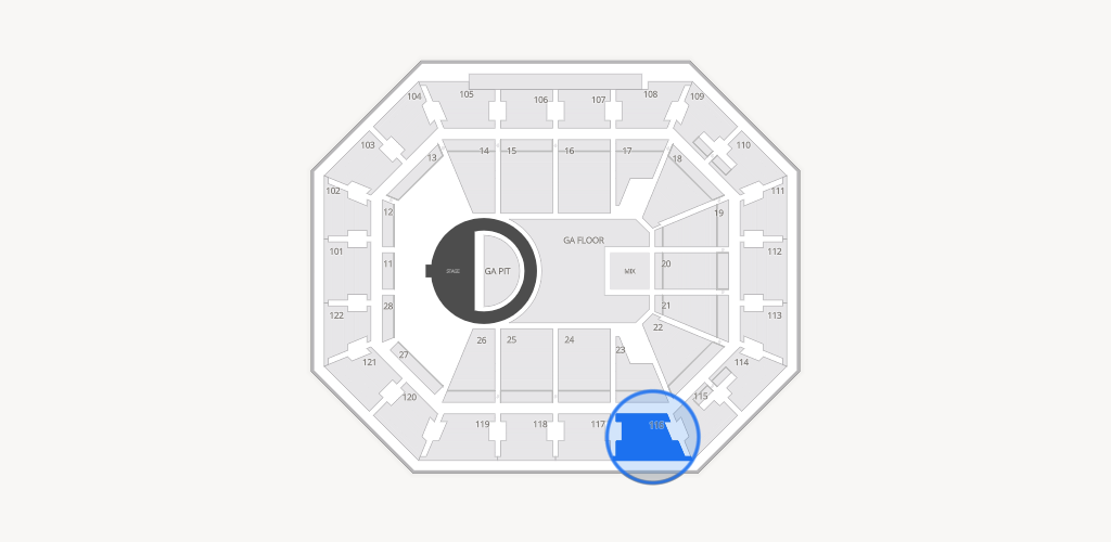 Mohegan Sun Arena Seating Chart
