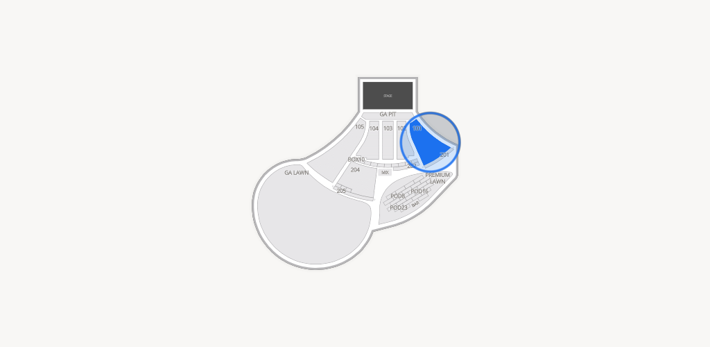 Moody Amphitheater Seating Chart