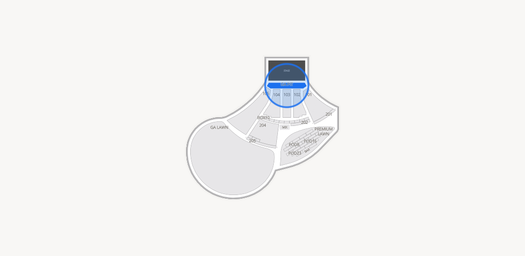 Moody Amphitheater Seating Chart