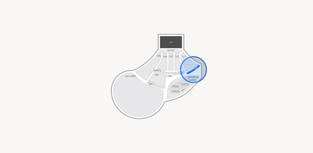 Moody Amphitheater Seating Chart