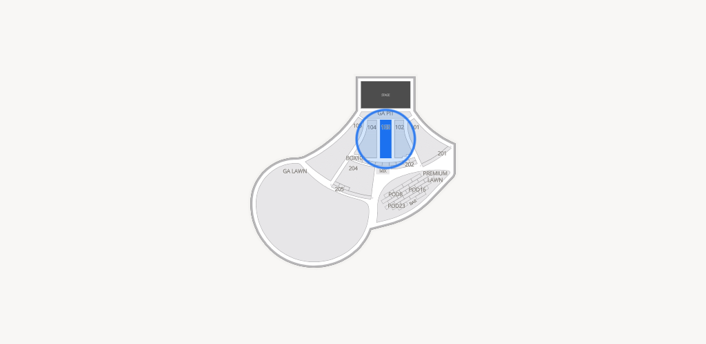 Moody Amphitheater Seating Chart