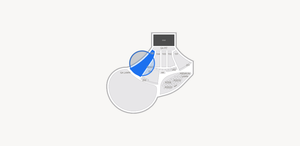 Moody Amphitheater Seating Chart