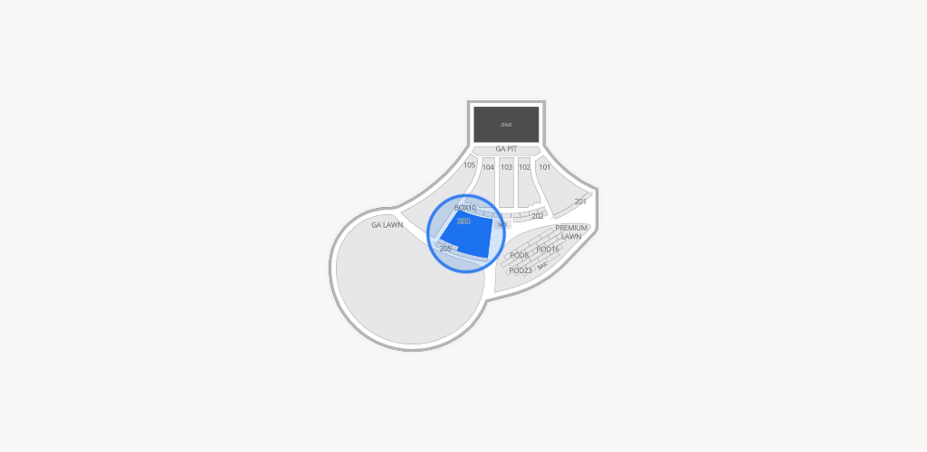 Moody Amphitheater Seating Chart
