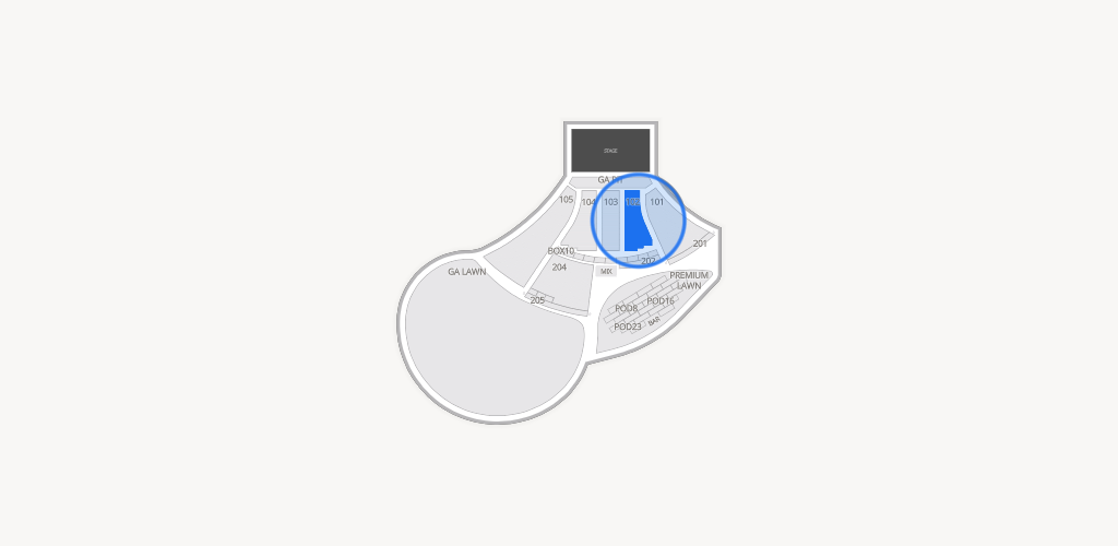 Moody Amphitheater Seating Chart