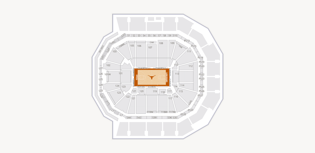 Moody Center ATX Seating Chart