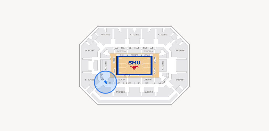 Moody Coliseum Seating Chart