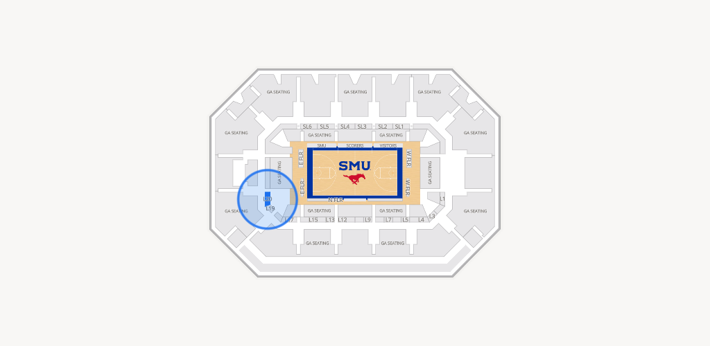 Moody Coliseum Seating Chart