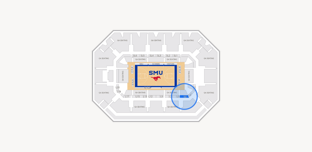 Moody Coliseum Seating Chart