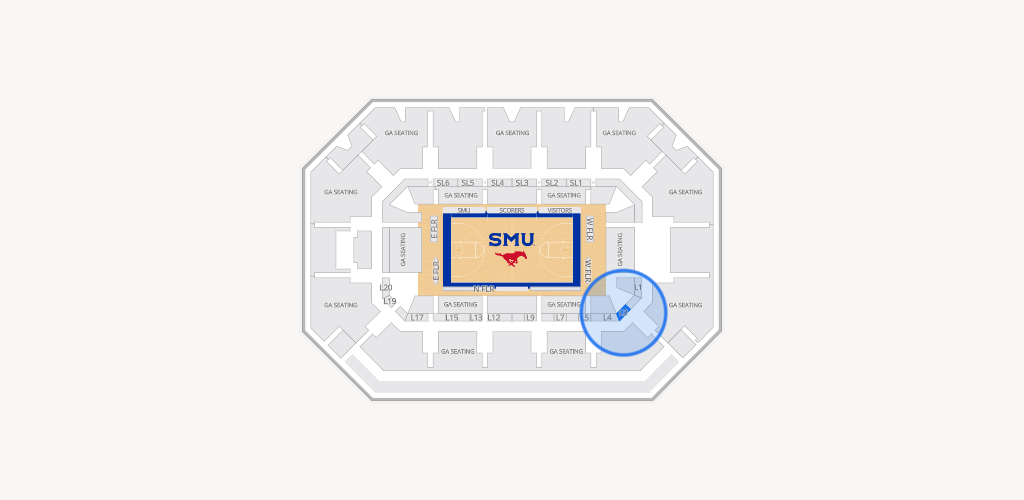 Moody Coliseum Seating Chart