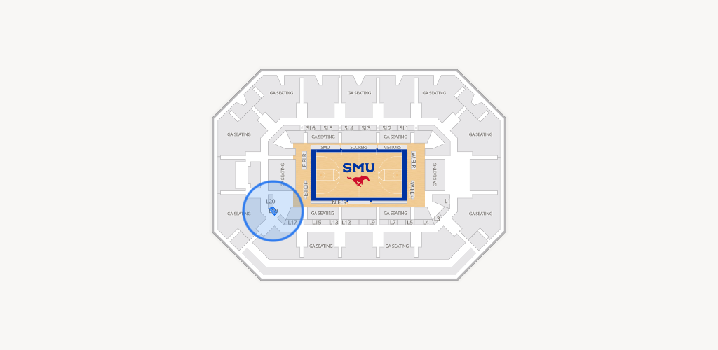Moody Coliseum Seating Chart
