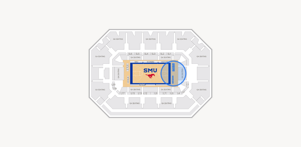 Moody Coliseum Seating Chart