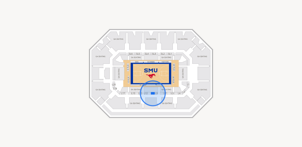 Moody Coliseum Seating Chart