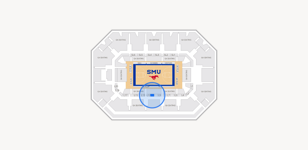 Moody Coliseum Seating Chart