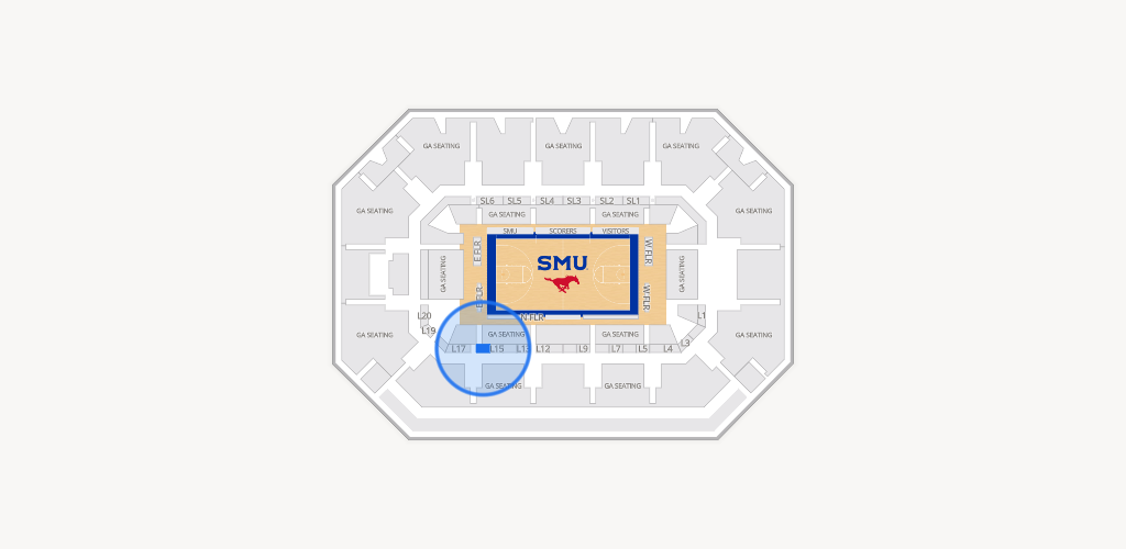 Moody Coliseum Seating Chart