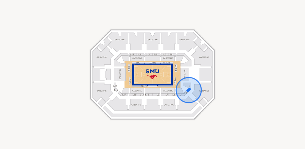 Moody Coliseum Seating Chart