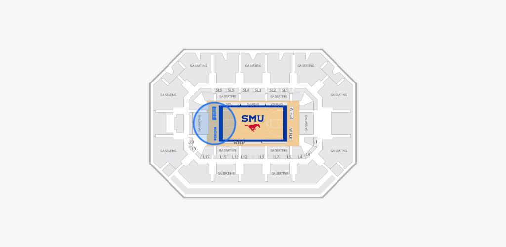 Moody Coliseum Seating Chart