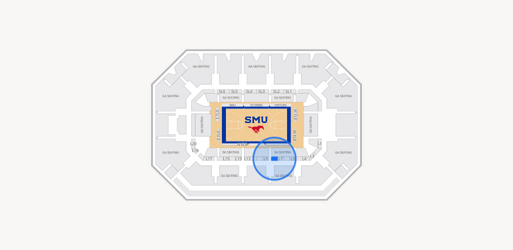 Moody Coliseum Seating Chart