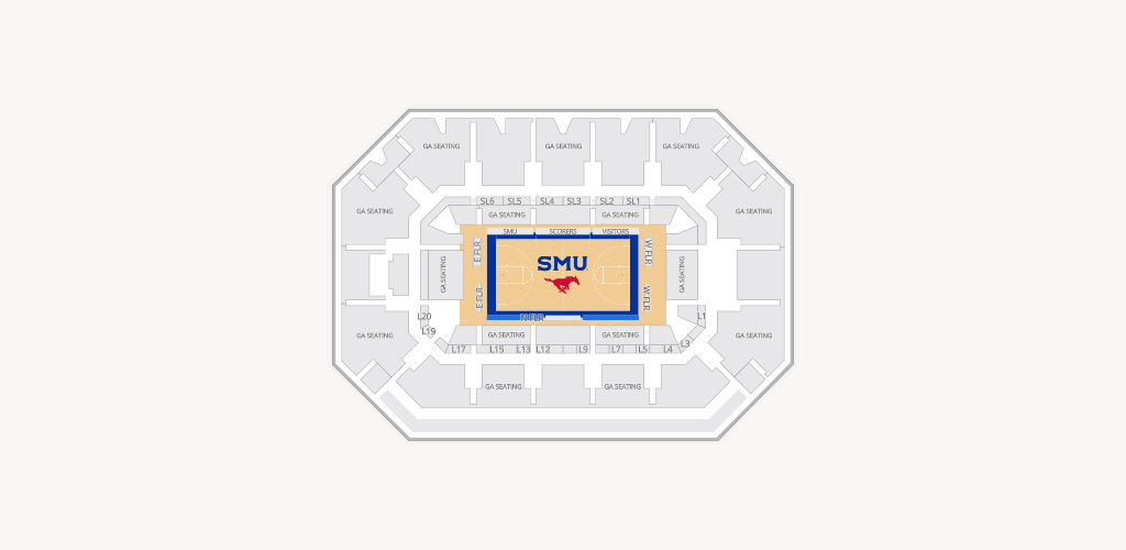 Moody Coliseum Seating Chart