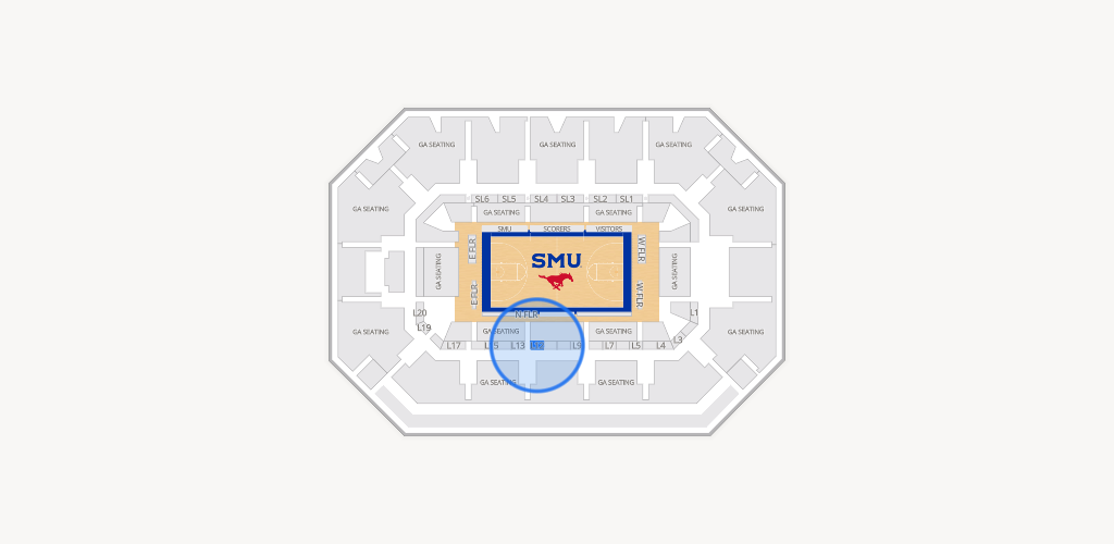 Moody Coliseum Seating Chart