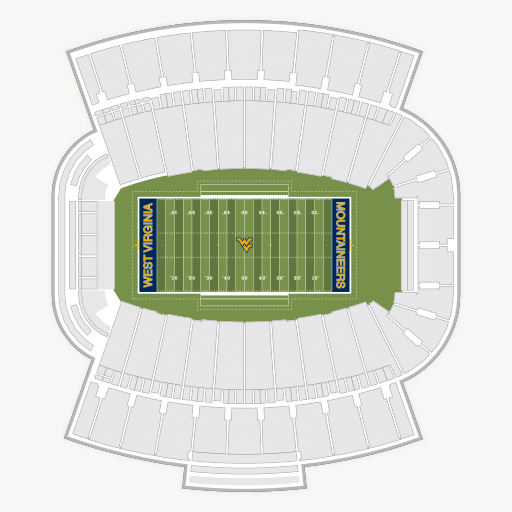 Mountaineer Field at Milan Puskar Stadium seating chart