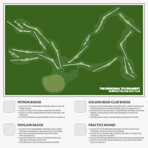 Muirfield Village Golf Course seating chart