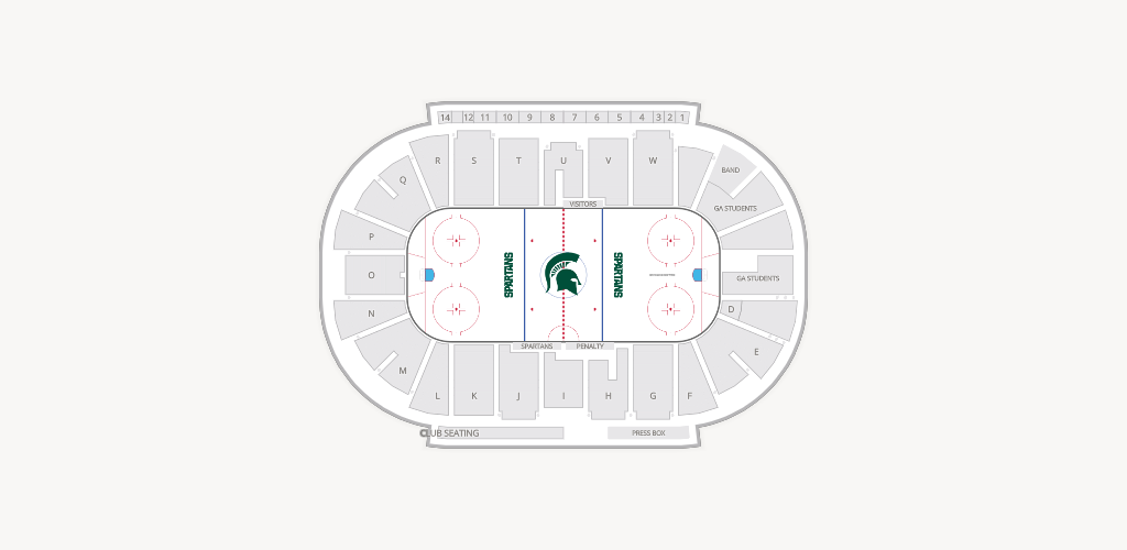Munn Ice Arena Seating Chart