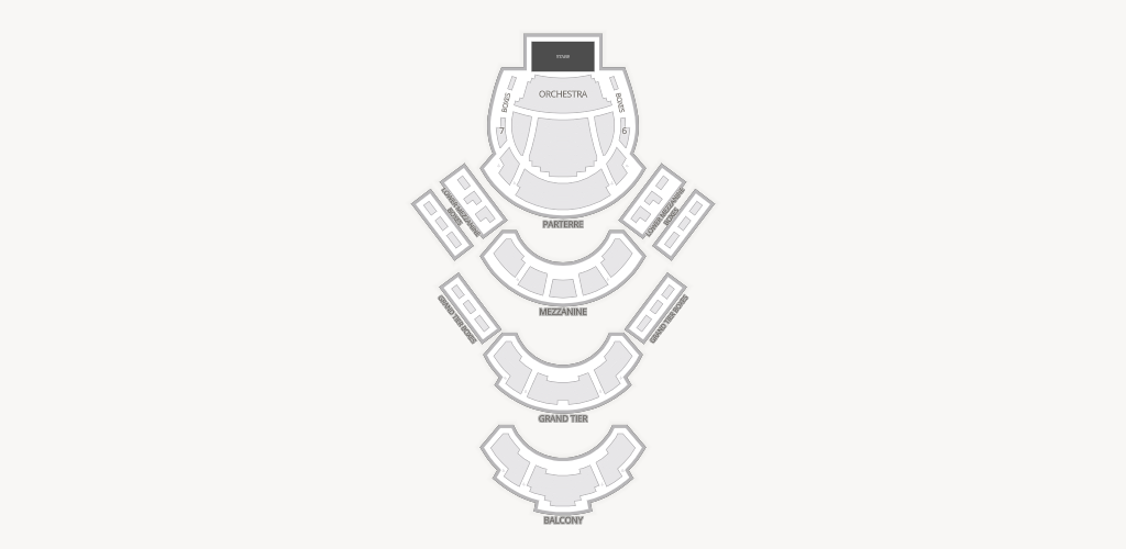 Muriel Kauffman Theatre at Kauffman Center for the Performing Arts Seating Chart